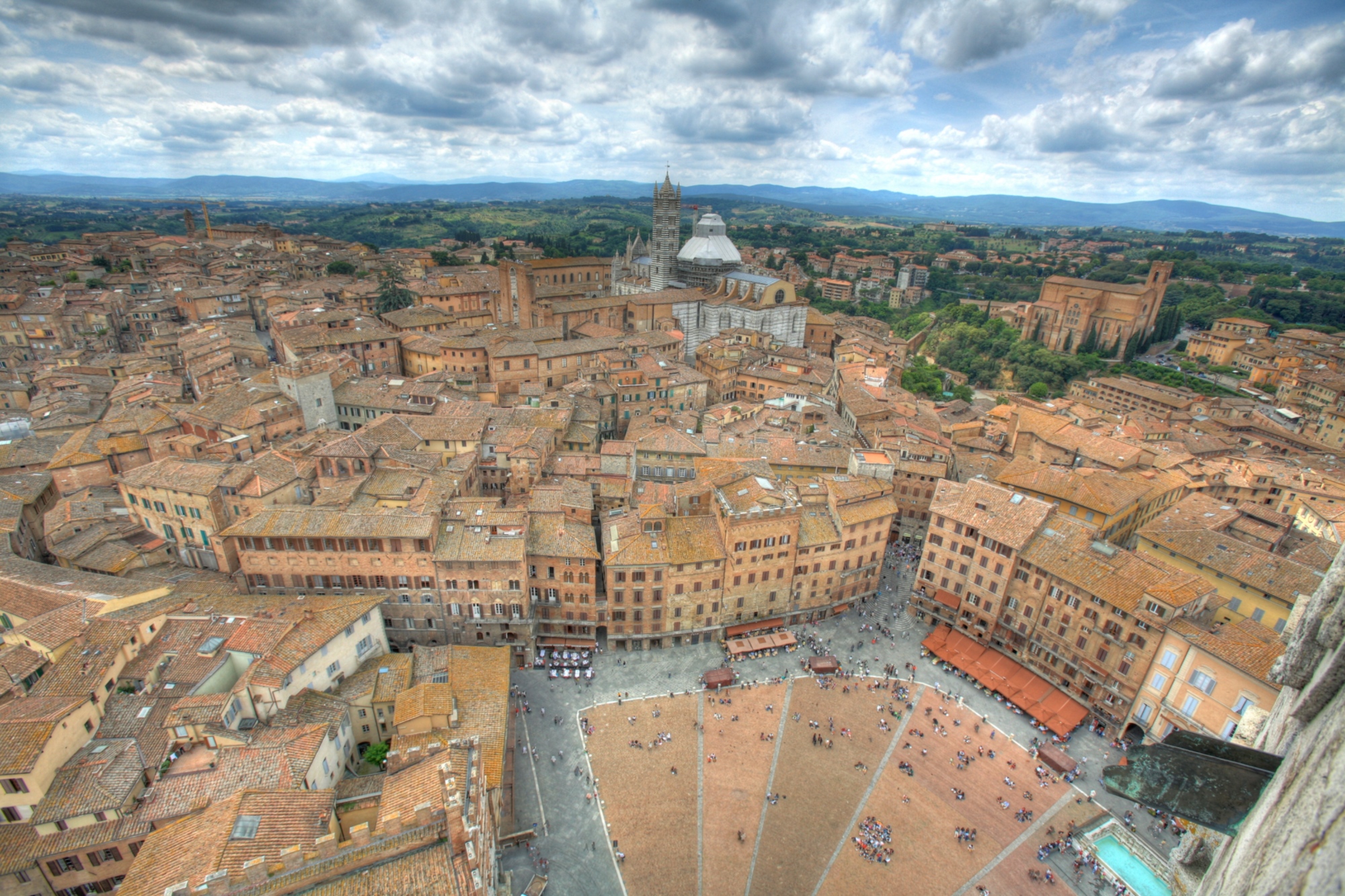 Il panorama dalla Torre del Mangia, Siena