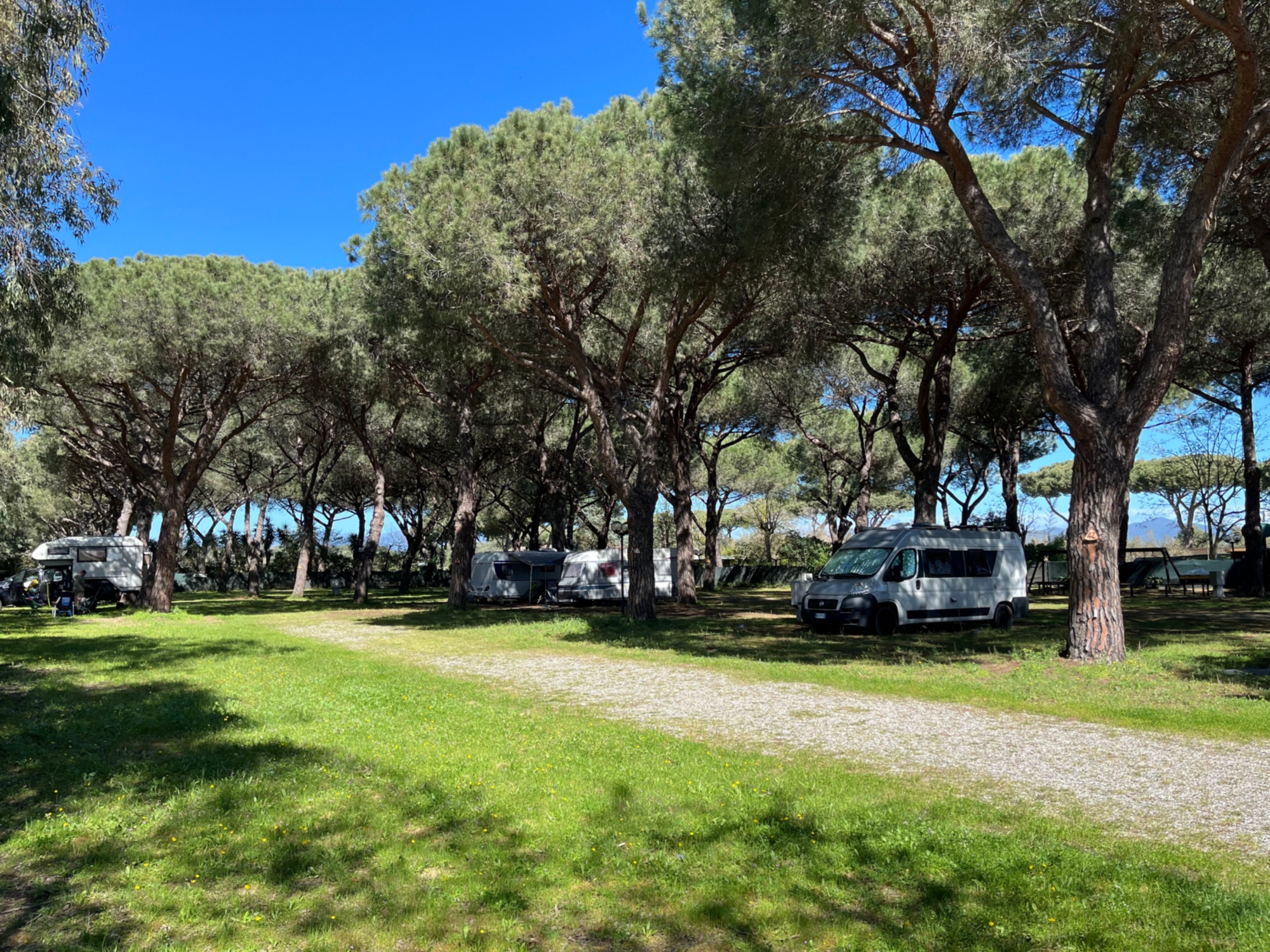 La Pampa parking area nearby Grosseto Tuscan Coast