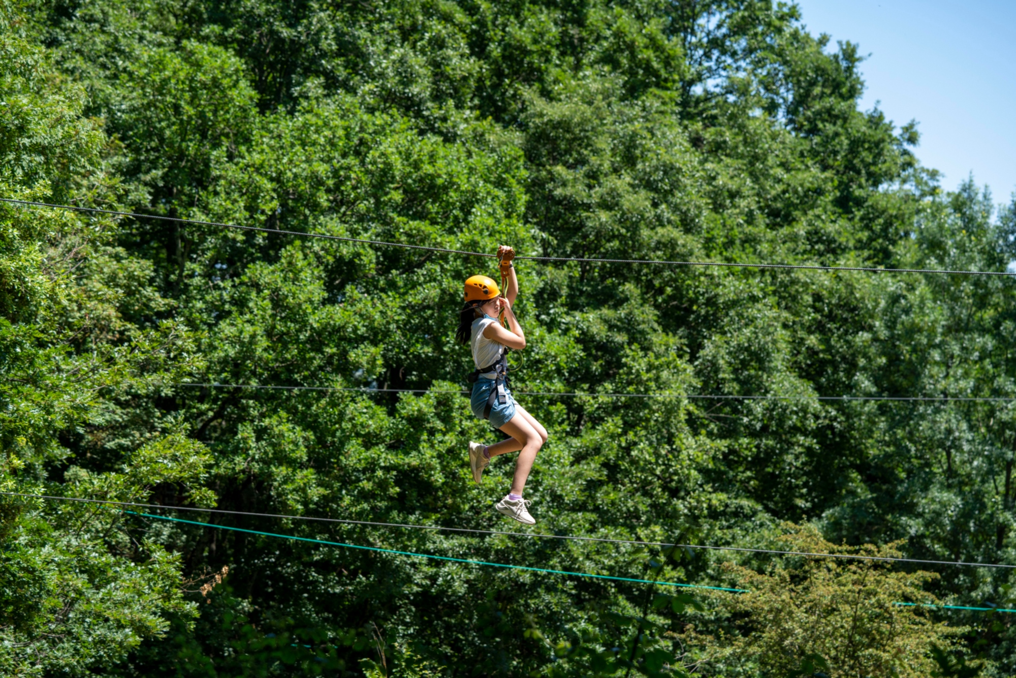 Divertissement pour enfants dans la nature au parc aventure Il Gigante