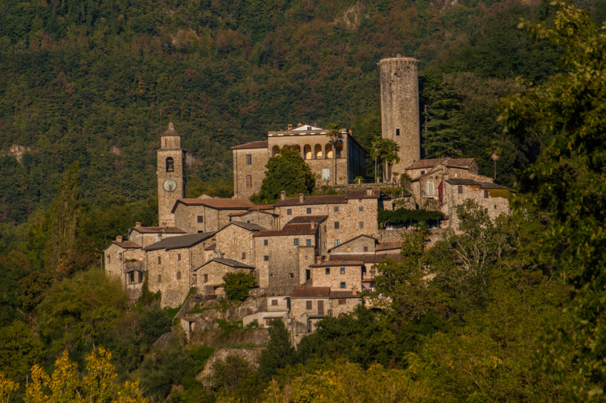 La partie élevée du village de Bagnone