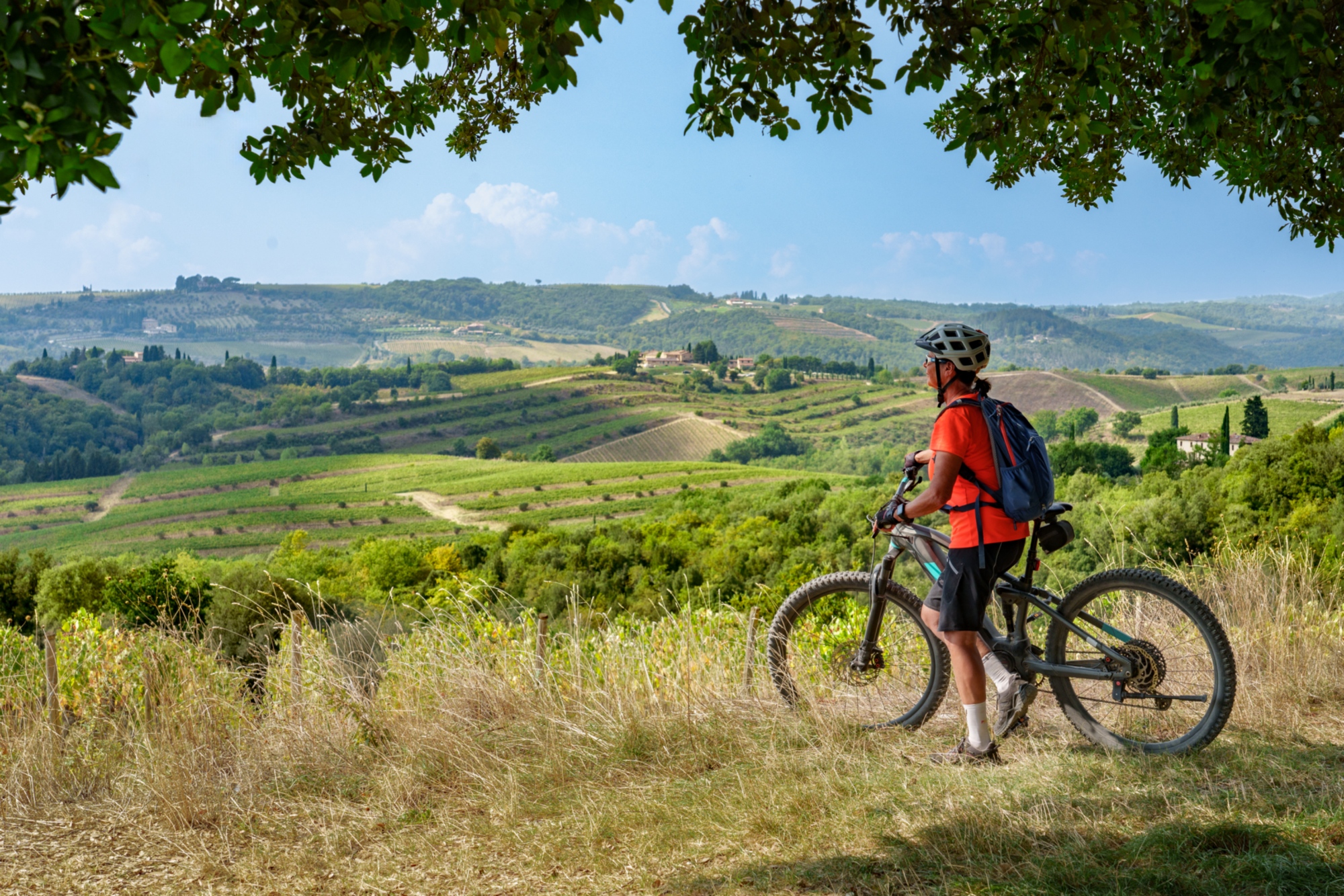 Visite autoguidée en e-bike entre Asciano et les Crete Senesi