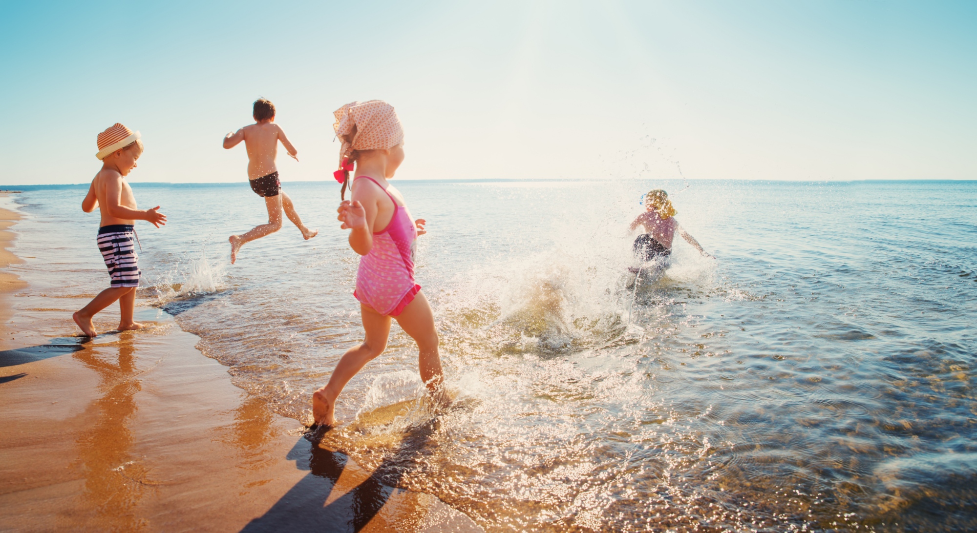 Plage avec enfants