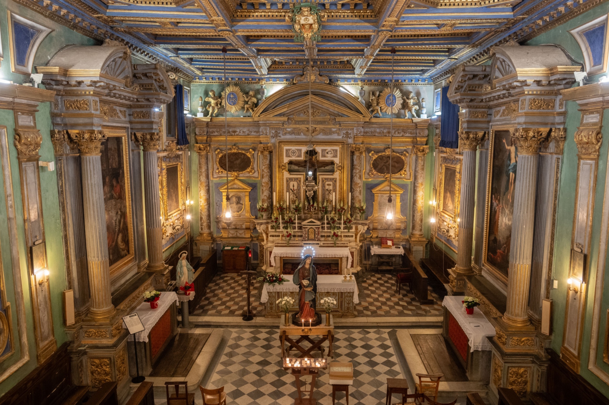 Intérieur de l'église Chiesa del Gesù à Castiglion Fiorentino