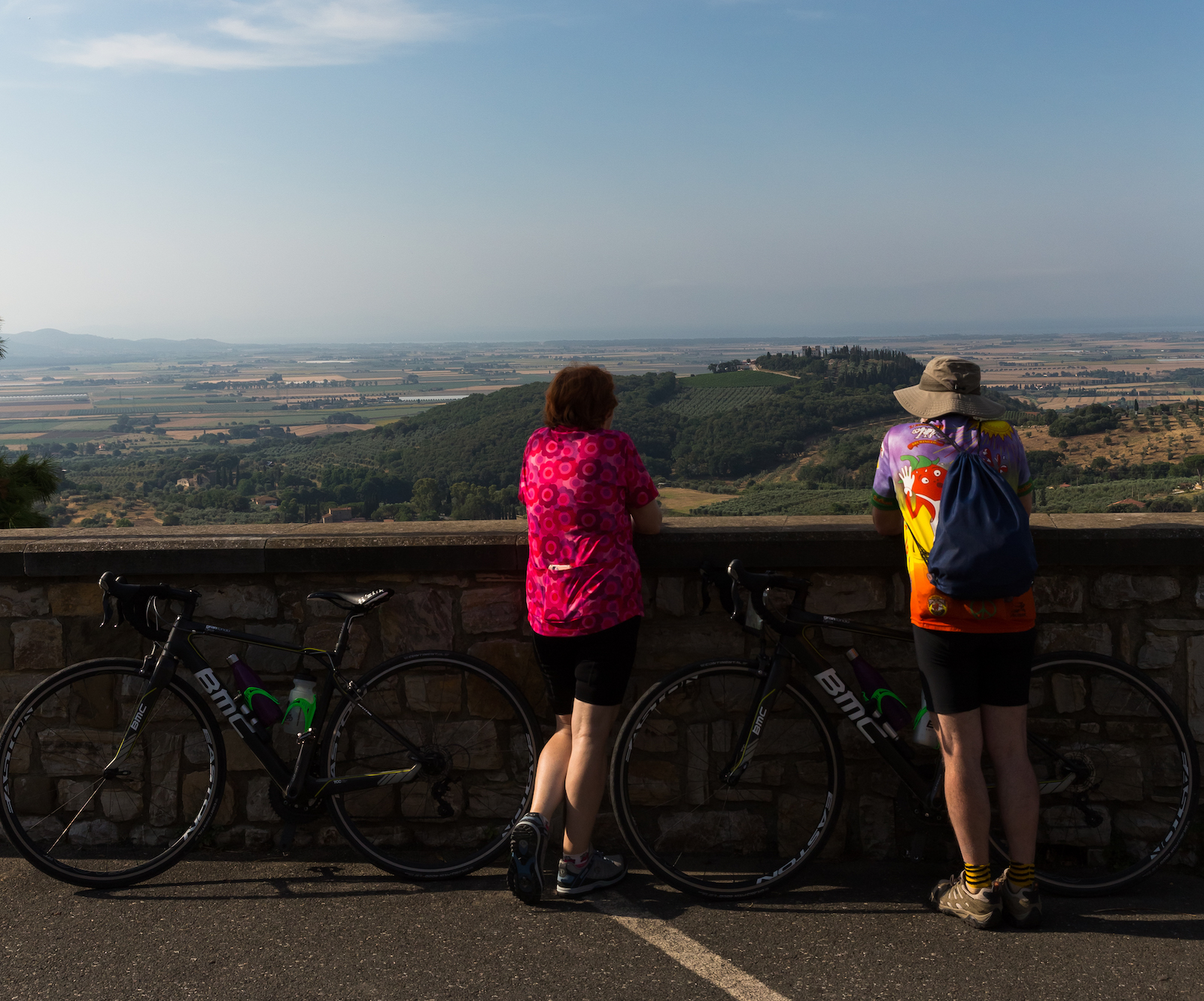 Cyclistes et paysages