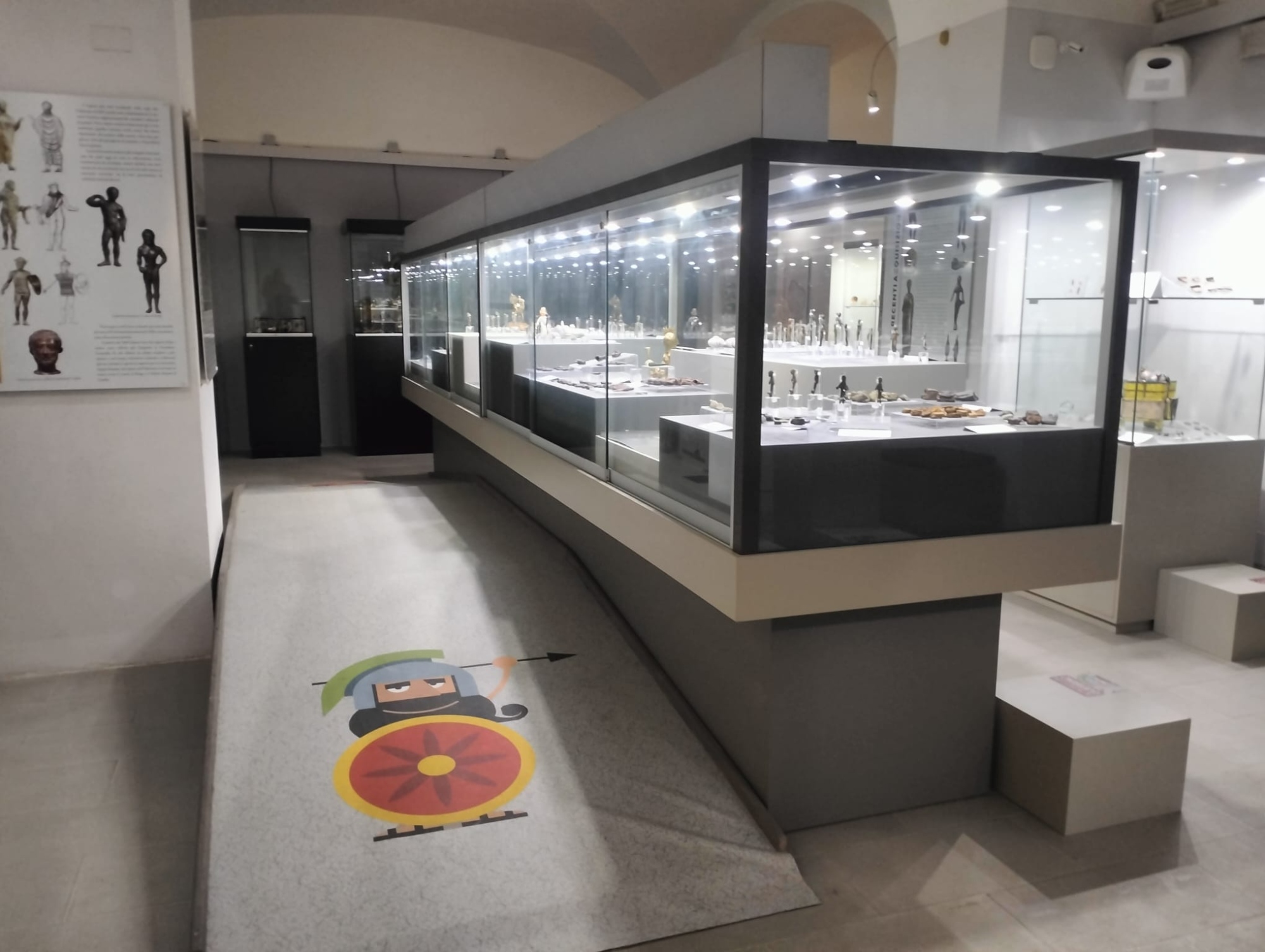 Le parcours de l’exposition au musée archéologique du Casentino