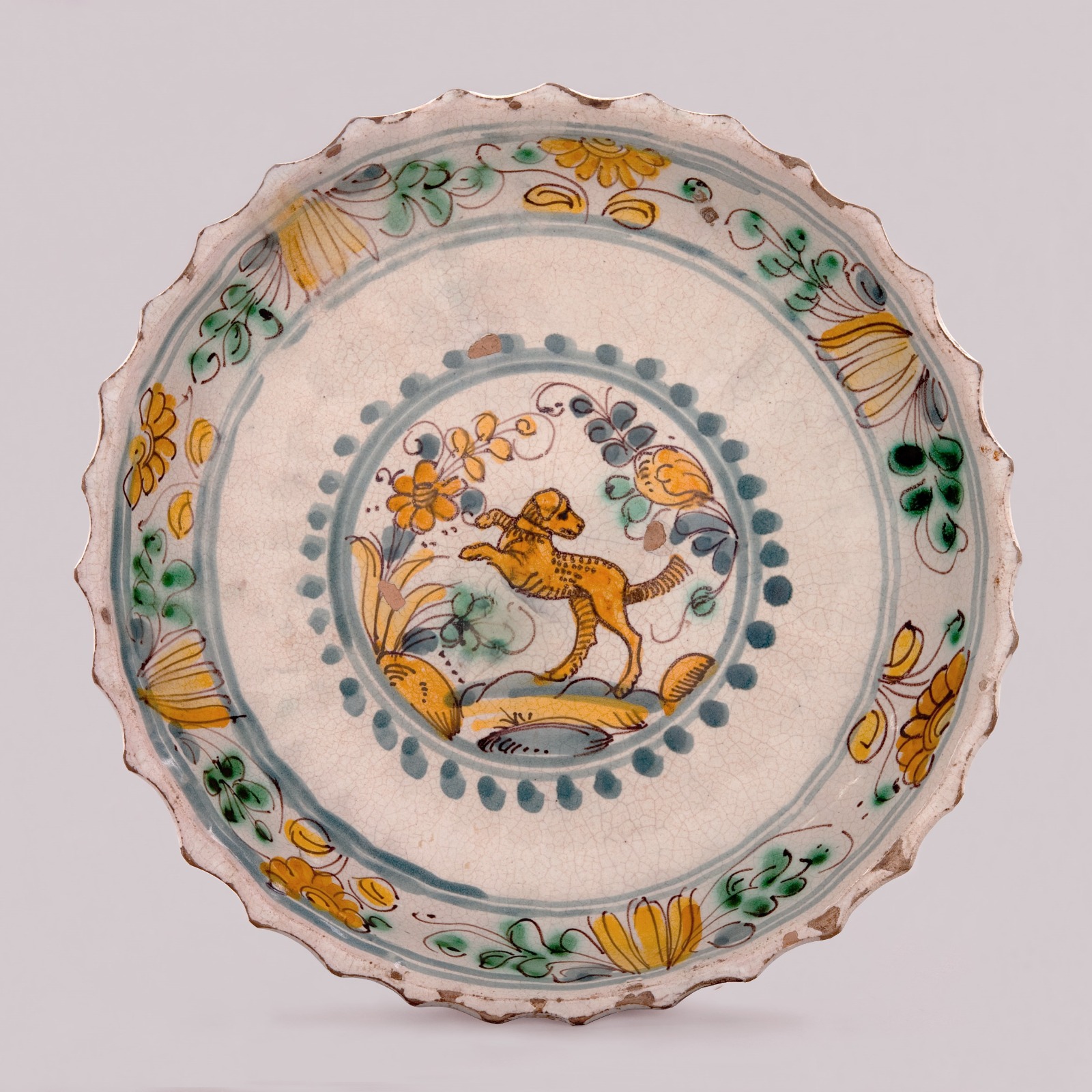 Plat avec petit chien