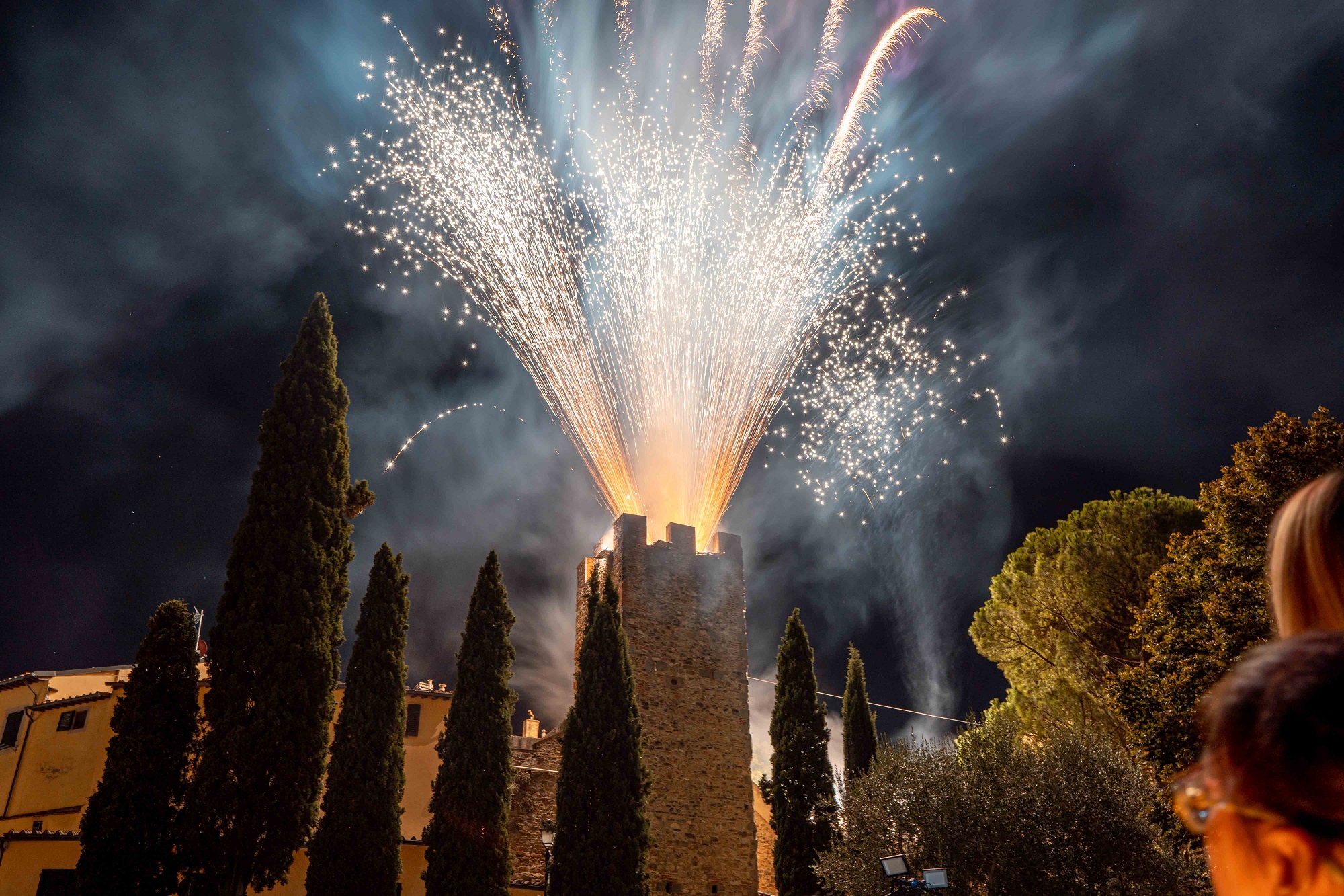 Feu d’artifice à la tour