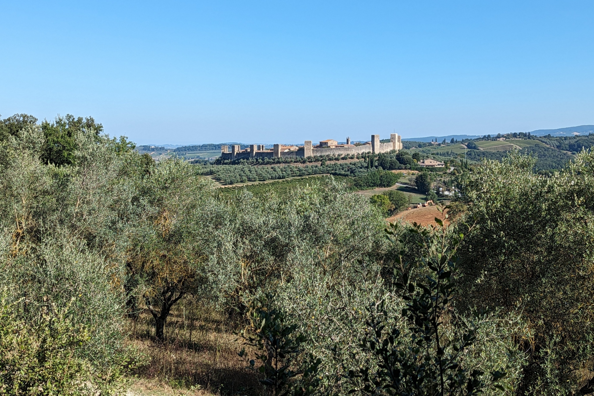 Vue du château de Monteriggioni