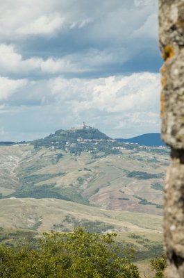 Panoramic view of Radicofani from Monte Amiata