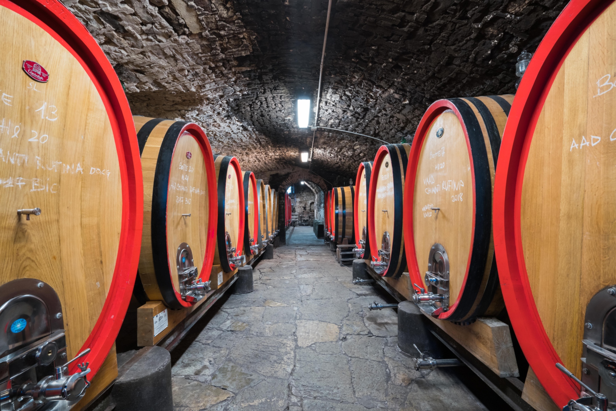 Intérieur d’une cave à Rufina