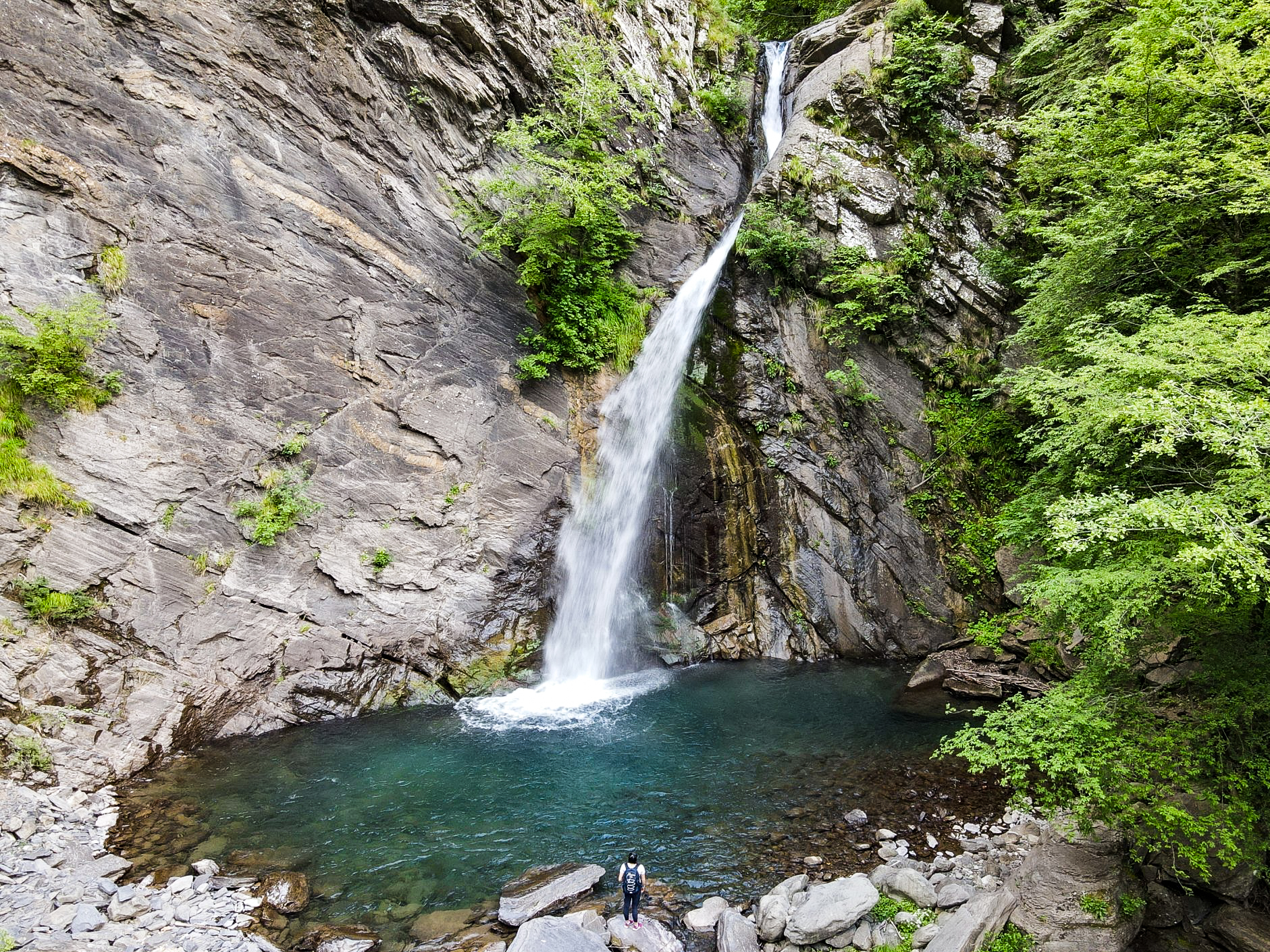 La cascade Piscio di Pracchiola (Pontremoli)