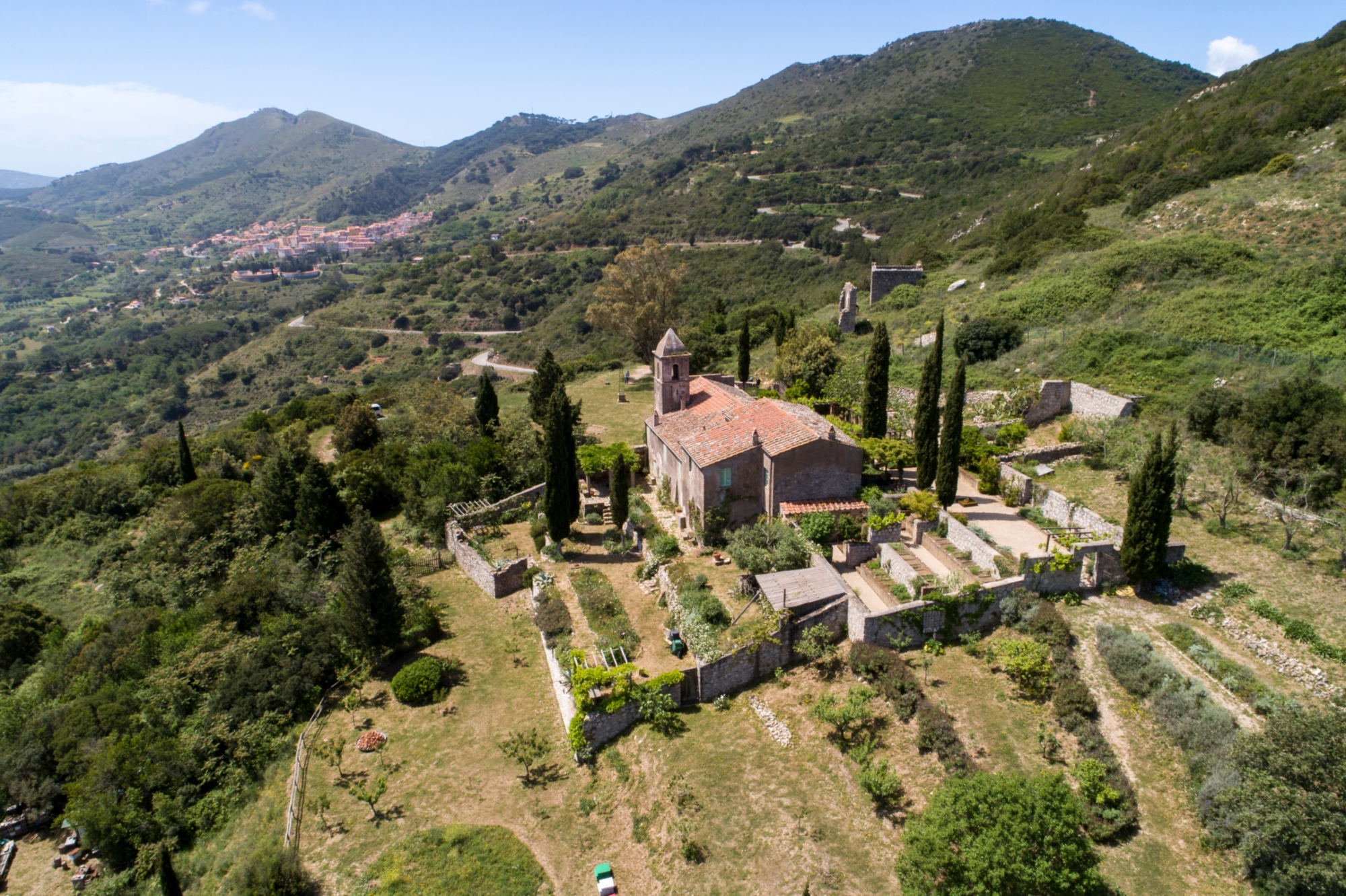 Rio Elba ermitage de Santa Caterina orto dei semplici