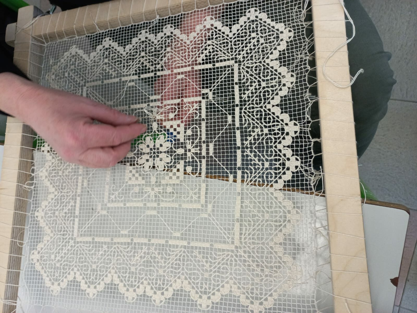 La technique de broderie filet