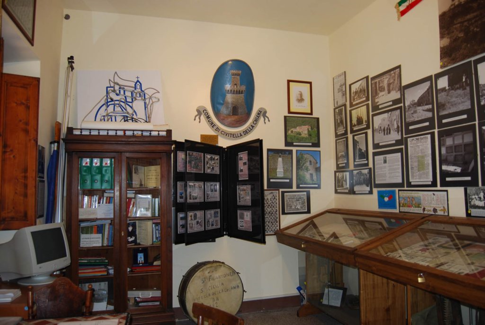 Intérieur de la Sala della Memoria à Civitella in Valdichiana
