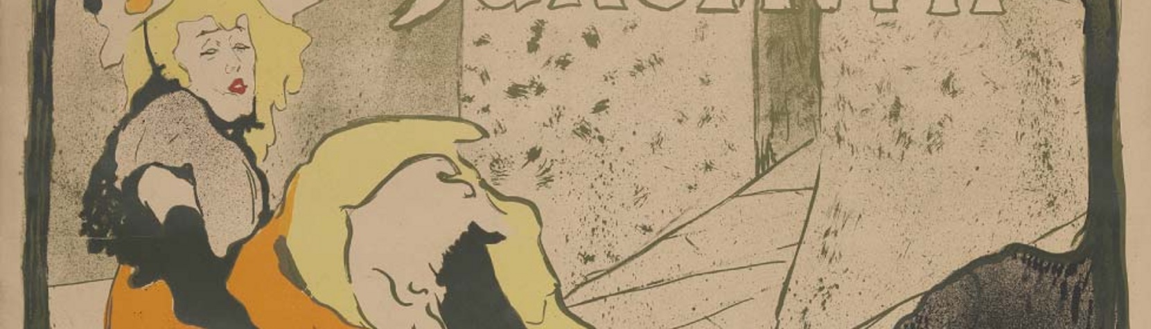 Détail d’une œuvre de Toulouse-Lautrec