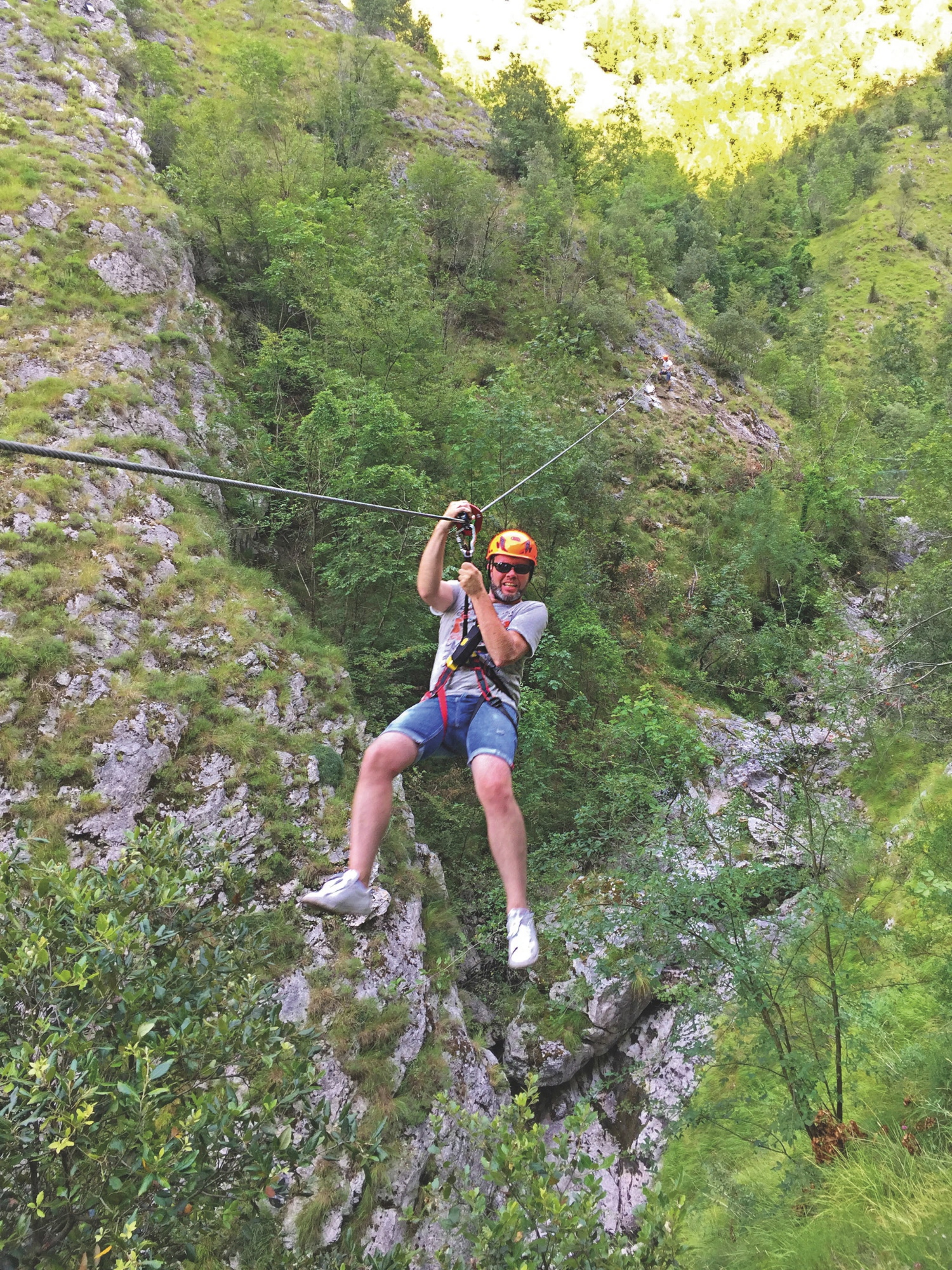 Zipline sul torrente