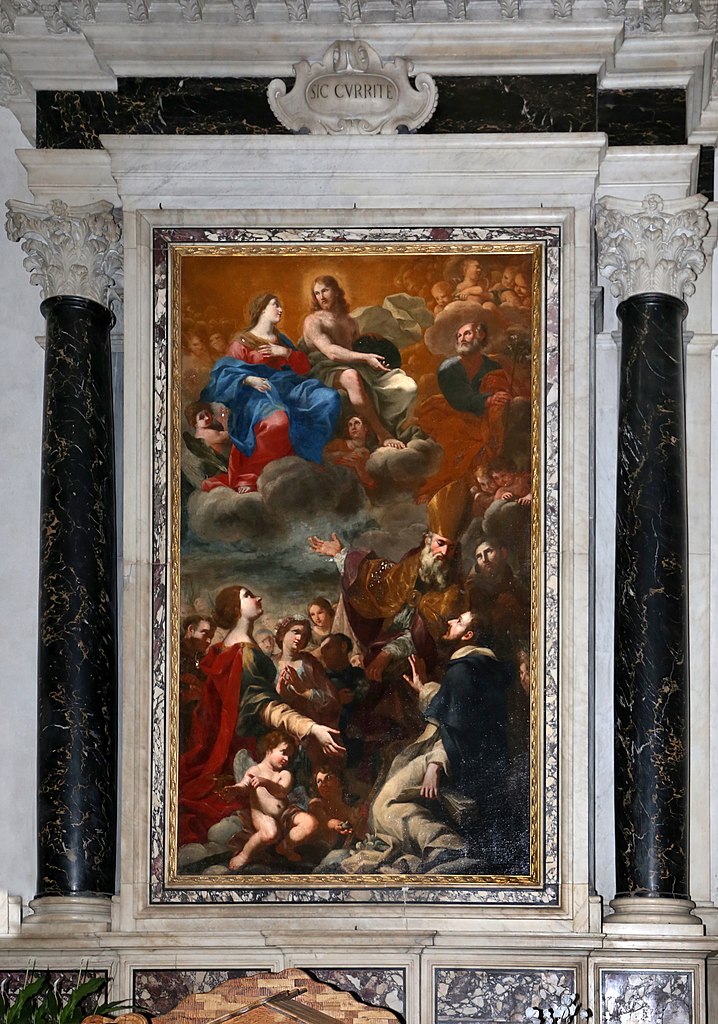 Vierge et le Christ en gloire avec saints, Ludovico Gimignani