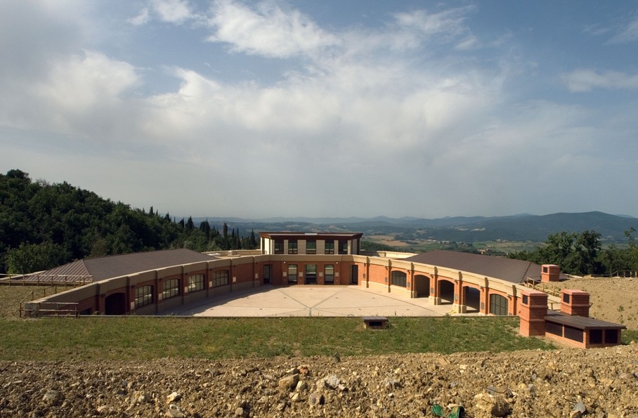 L’extérieur de la cave de Fonterutoli