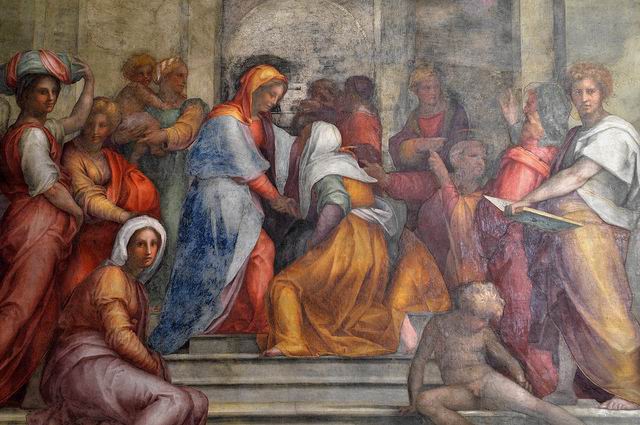 Les fresques de Pontormo dans le cloître de la basilique