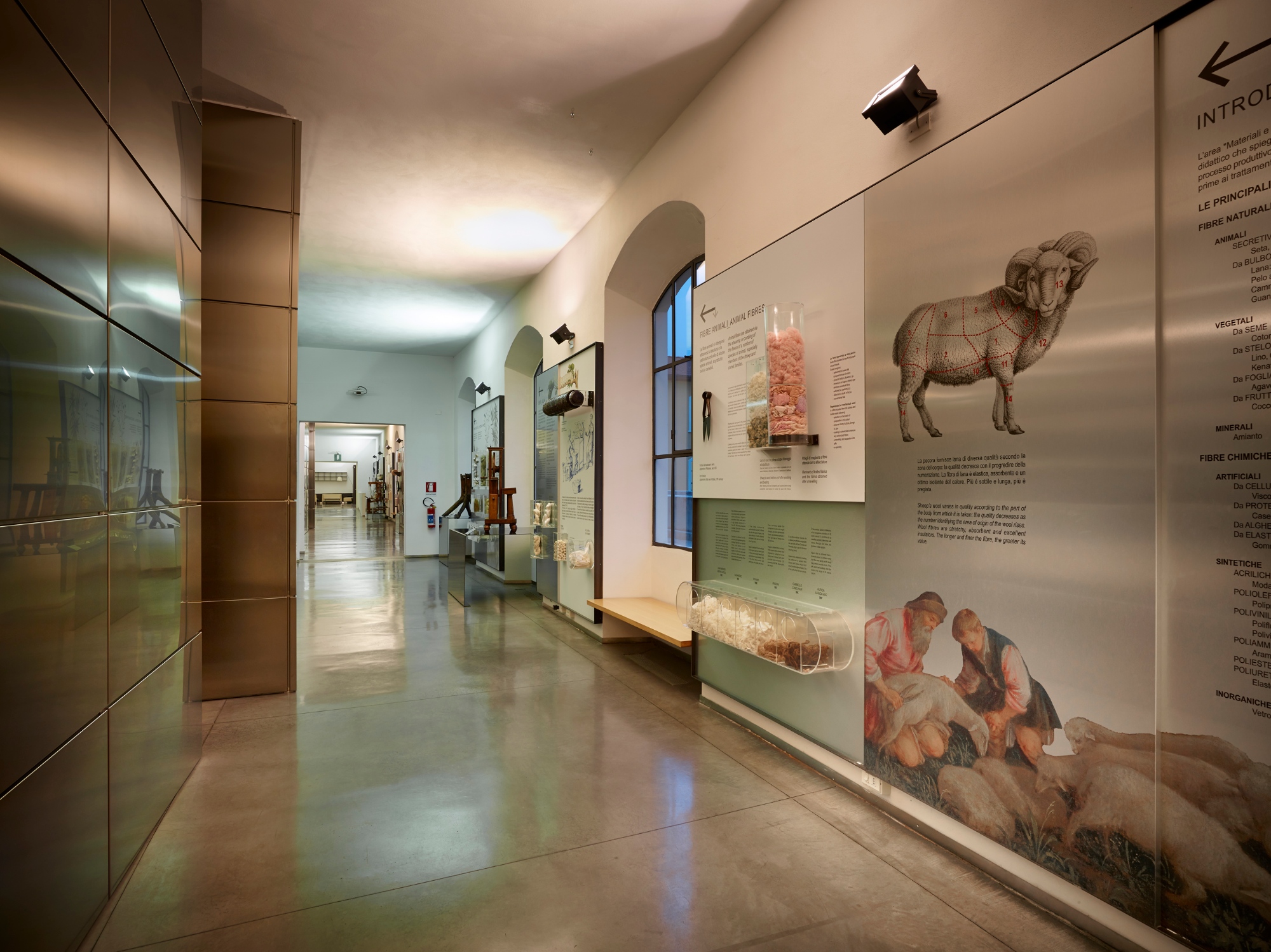 L’espace Matériaux et Procédés du musée du textile