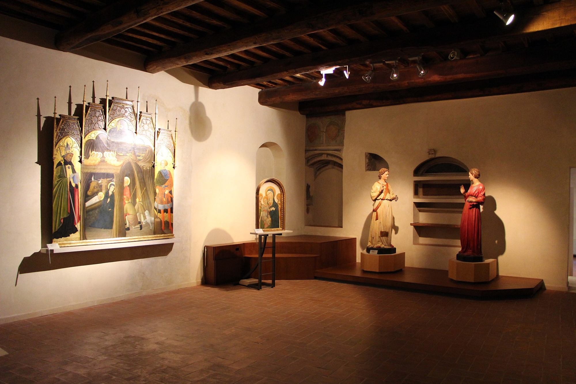 Œuvres exposées au musée du Palazzo Corboli à Asciano