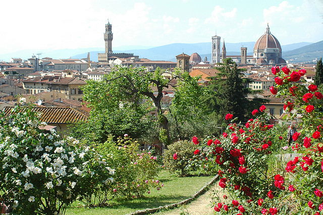 Florence vue du Jardin des Roses