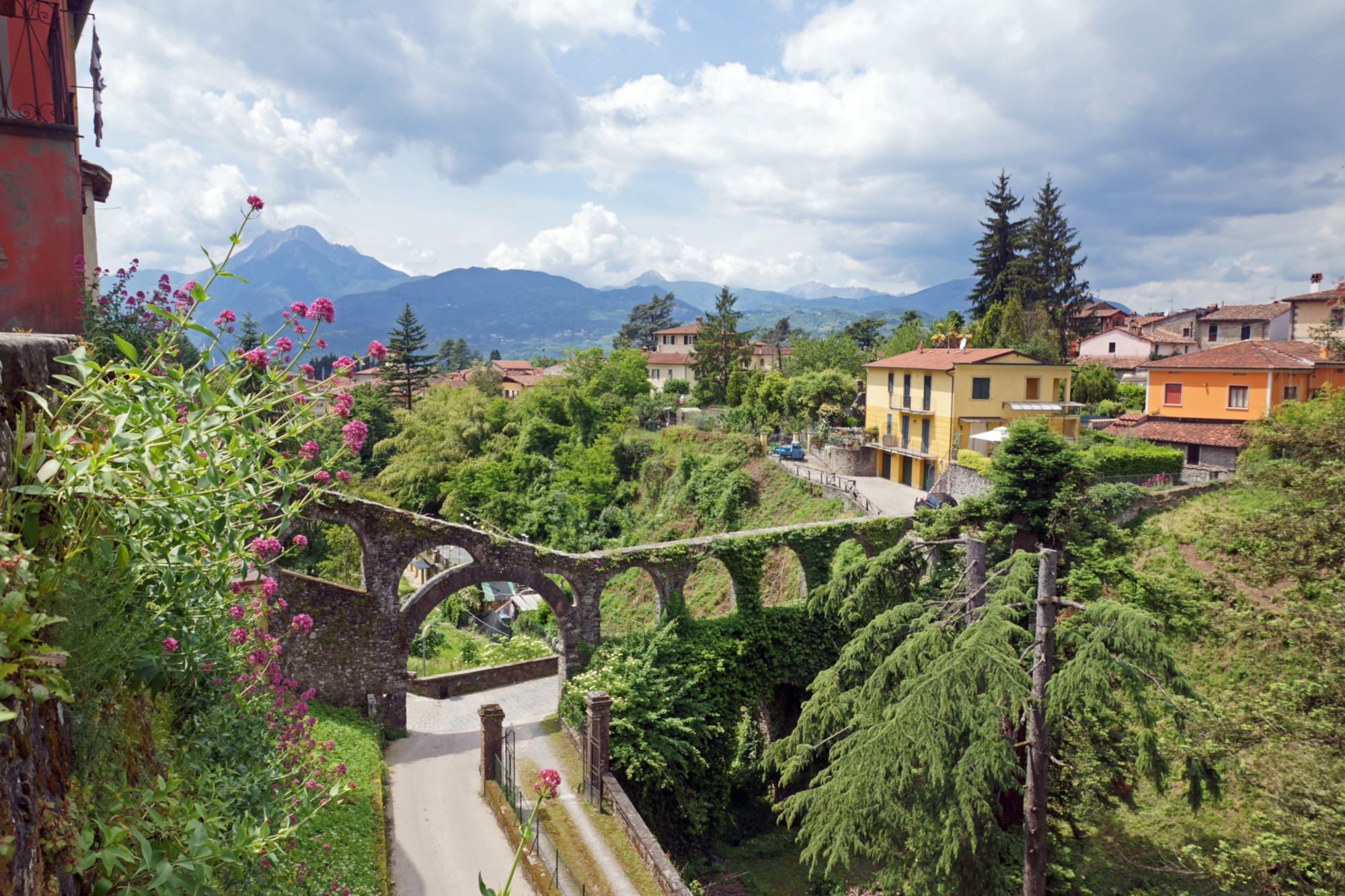 barga, vue avec le pont