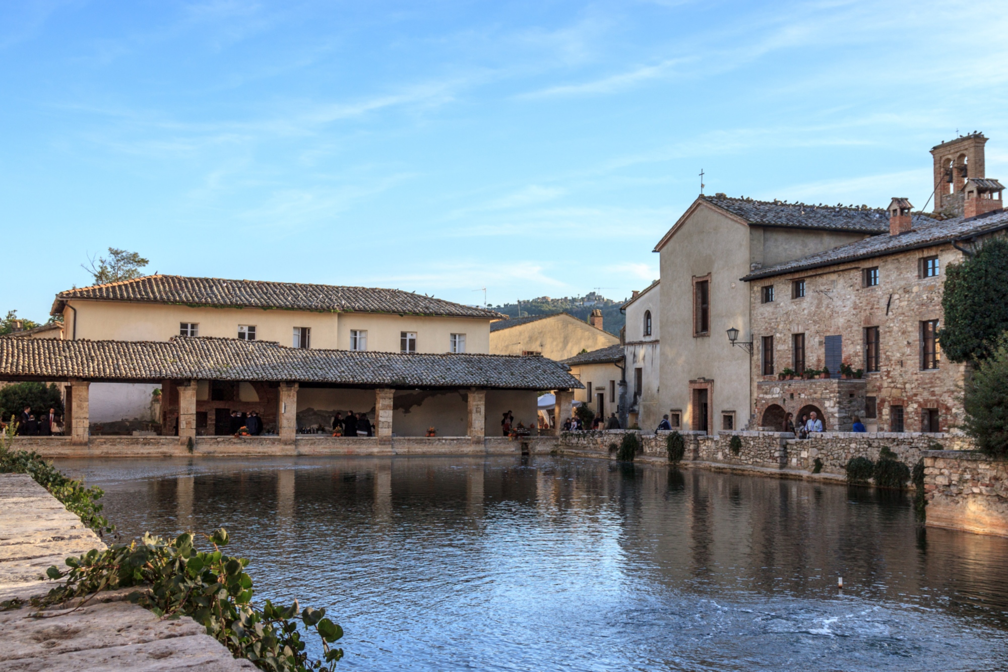 Place principale de Bagno Vignoni