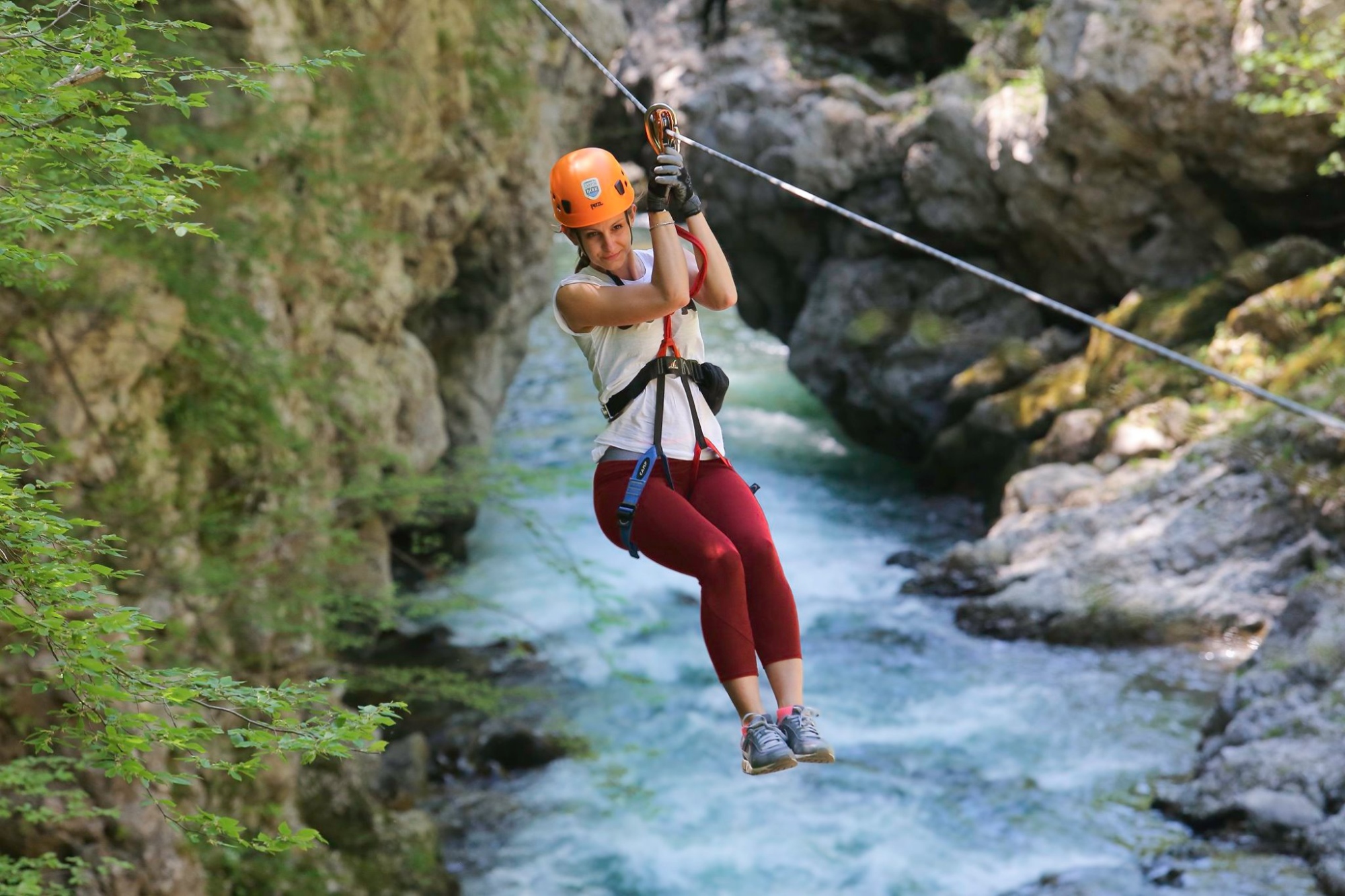 La tyrolienne du Canyon Park