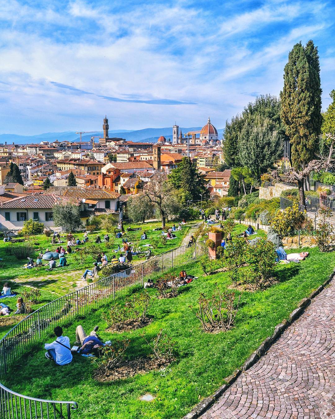 Roseraie à Florence