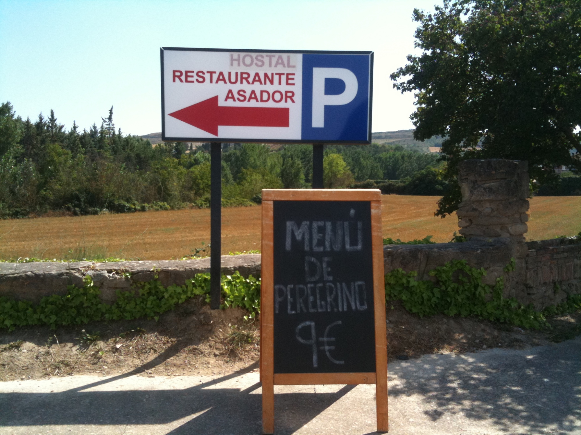 Menu du pèlerin