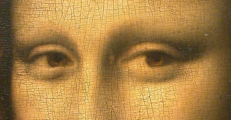 Portrait de Mona Lisa, détail