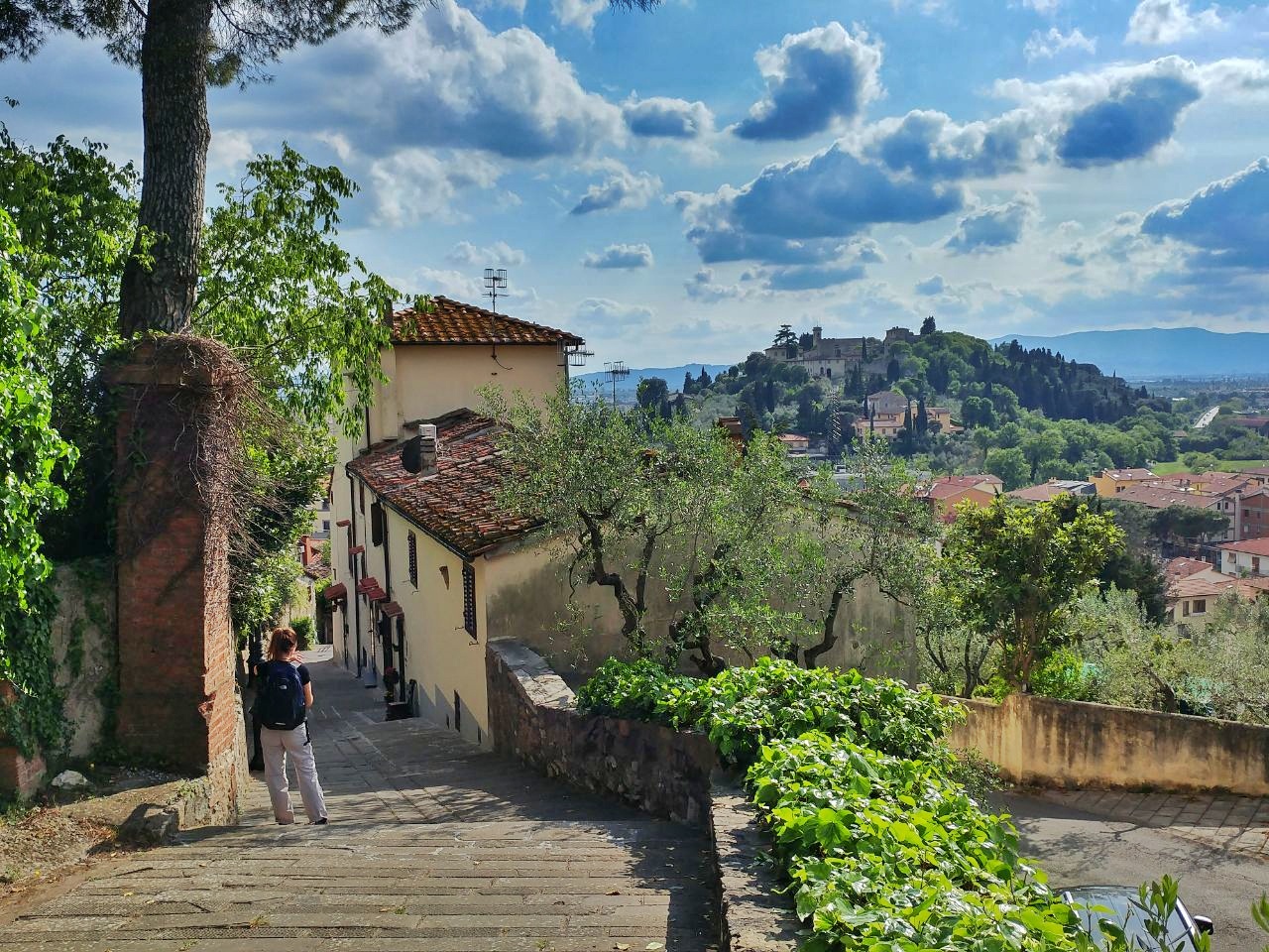 Randonnée du Mont Morello à Calenzano alto, le long de l'Anello del Rinascimento