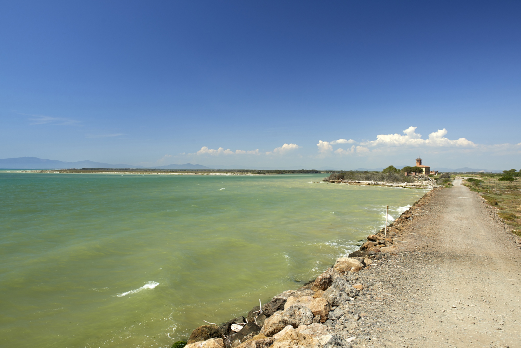 L'embouchure du fleuve Ombrone