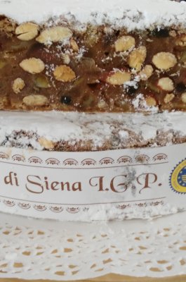 Panforte di Siena, a typical dessert of the Christmas season