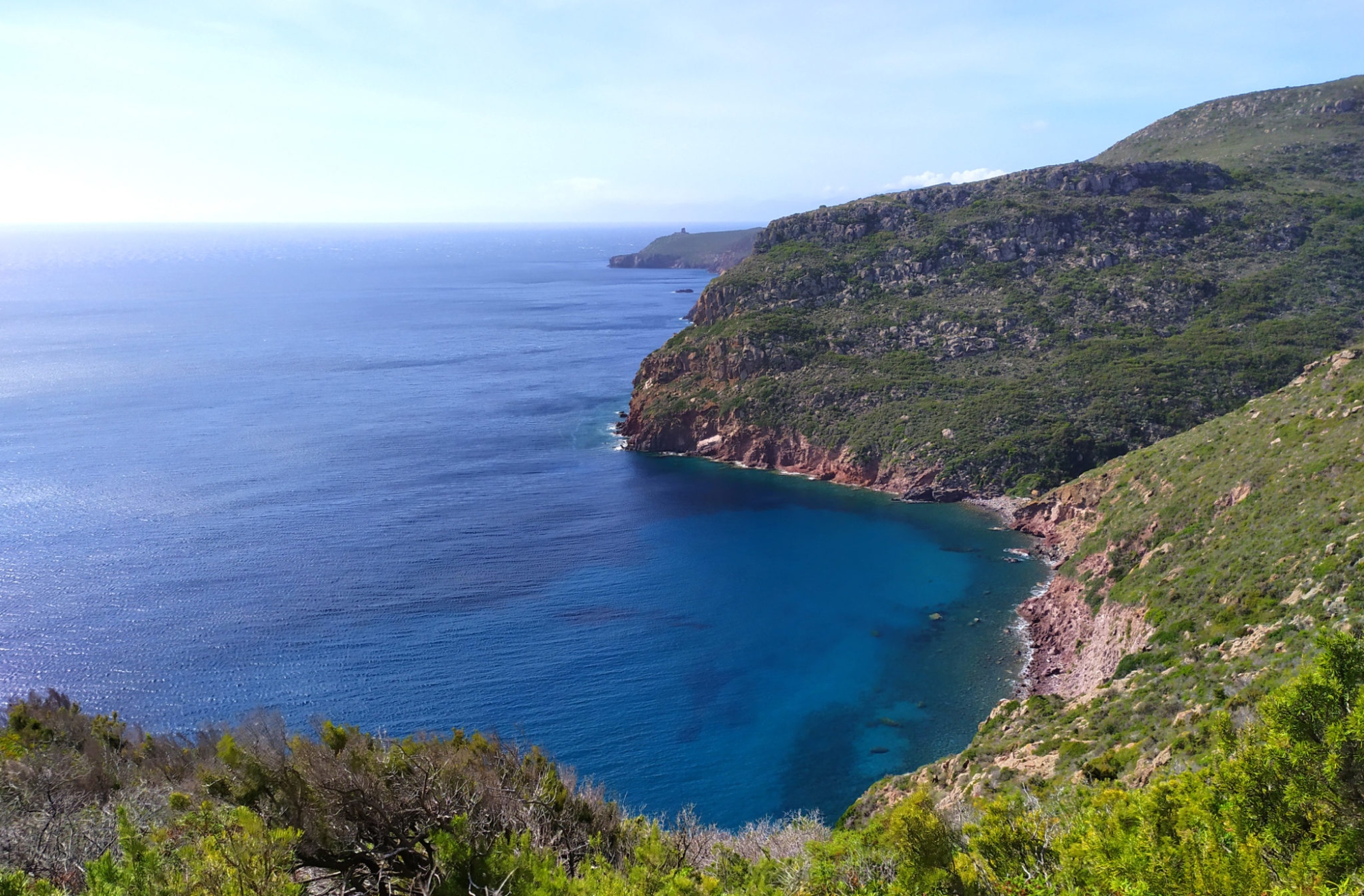 Itinéraire de la ville à Cala del Ceppo