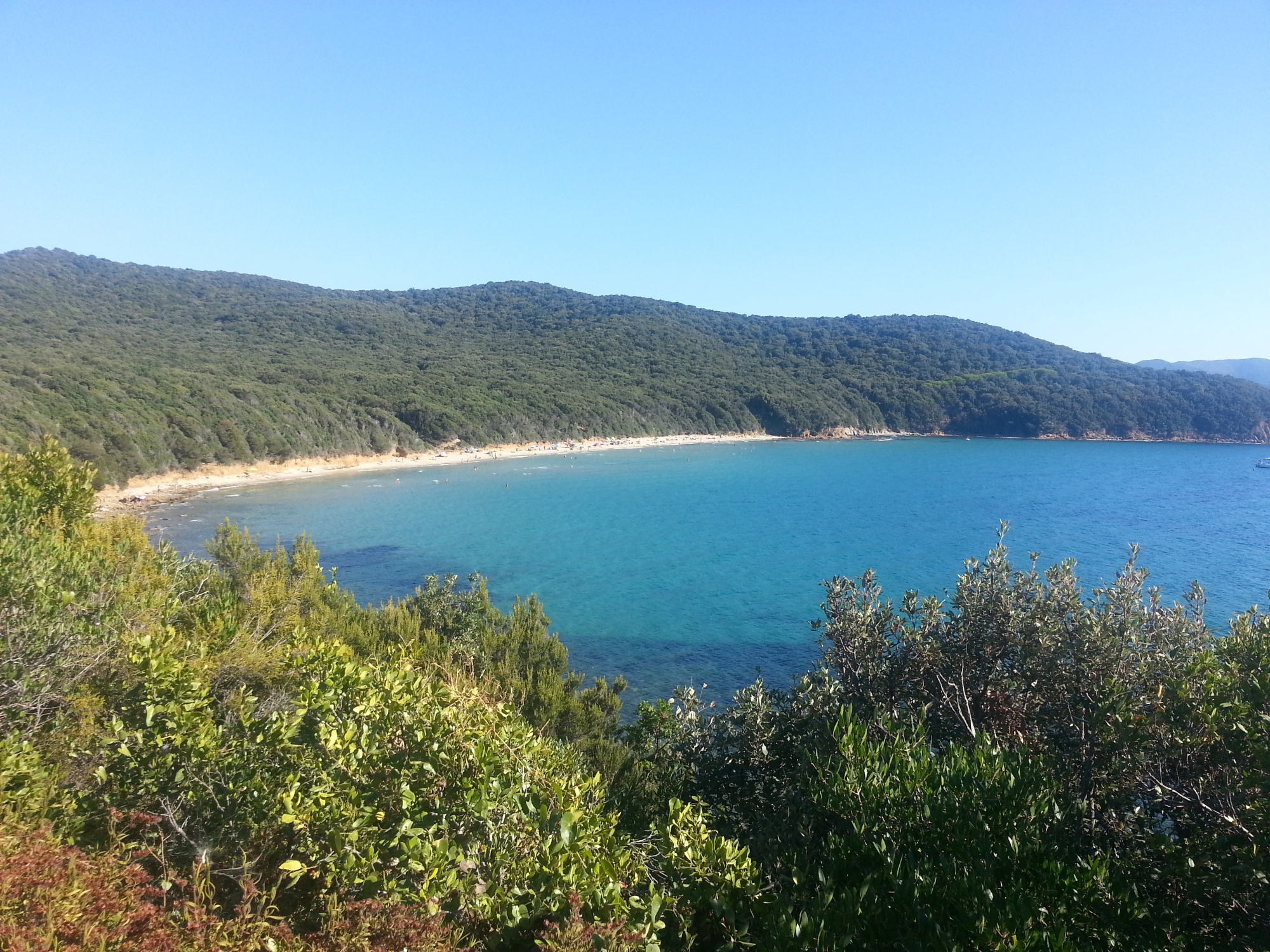 Cala Violina vue d'en haut