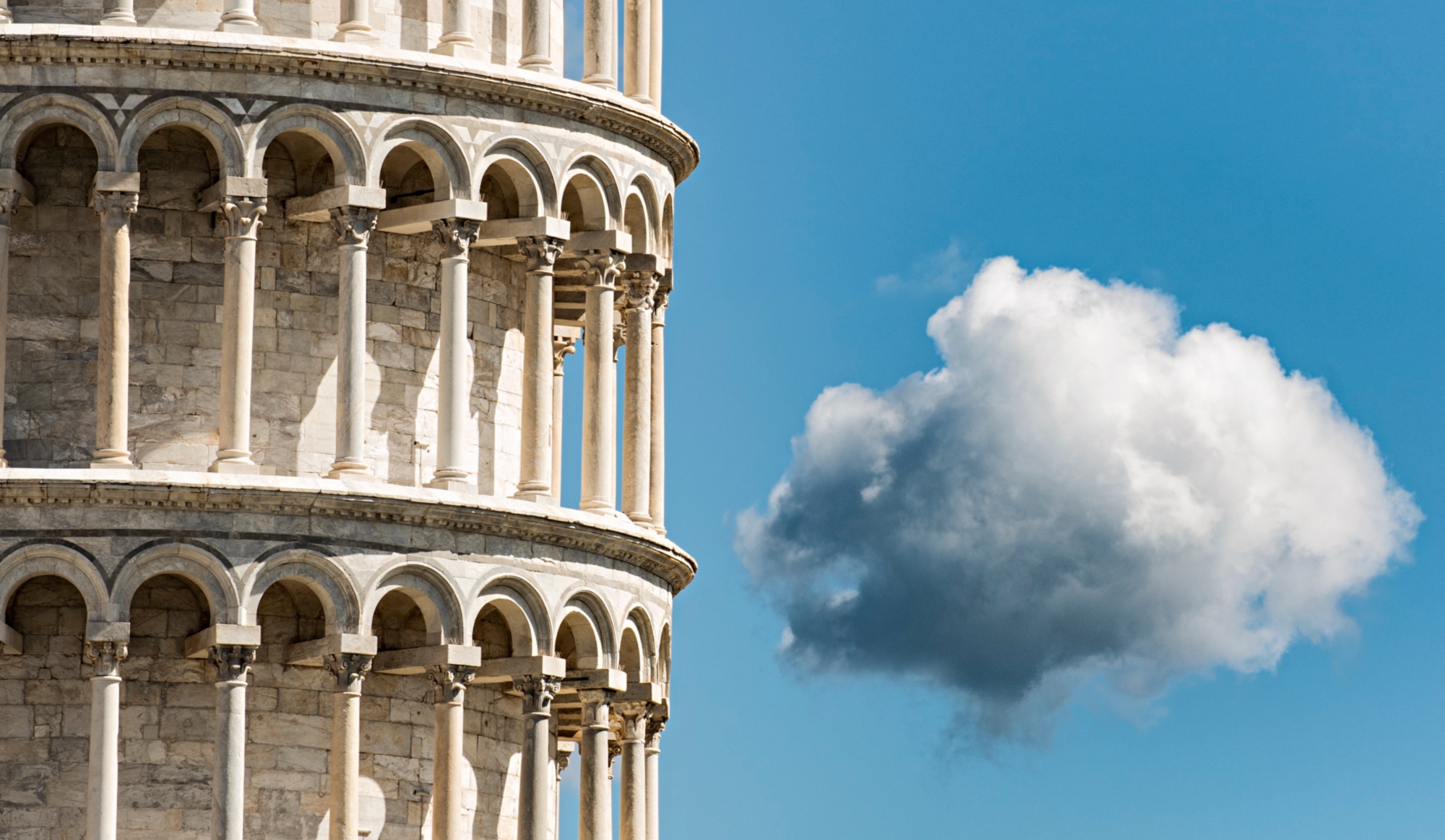 La Tour de Pise, le célèbre clocher penché de la Piazza dei Miracoli.