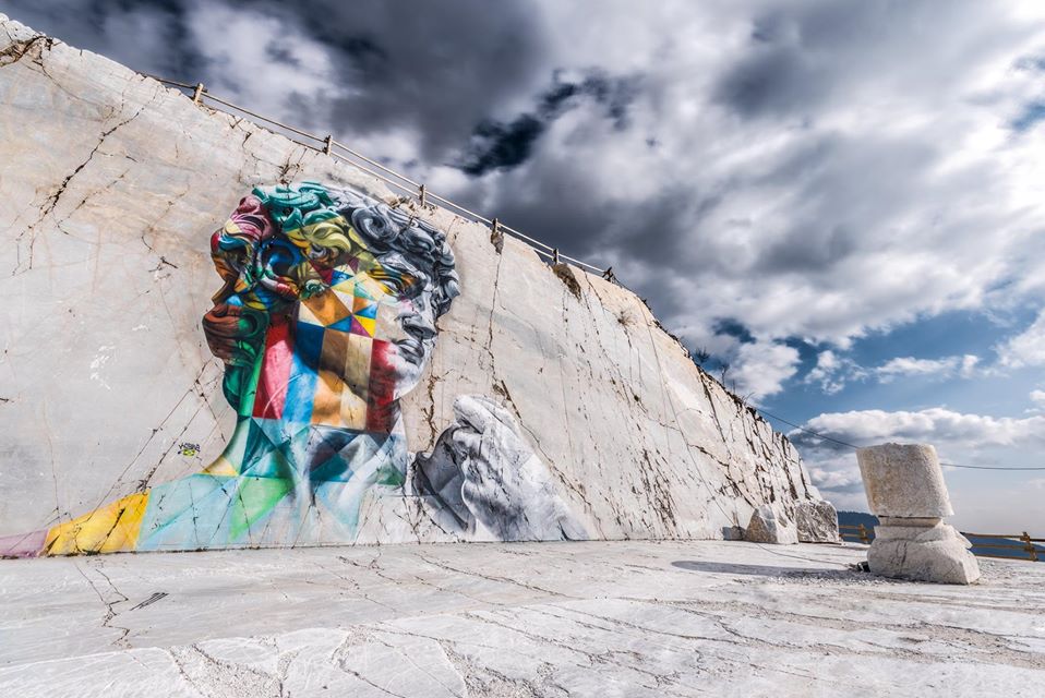 David de Kobra dans les Alpes Apuanes