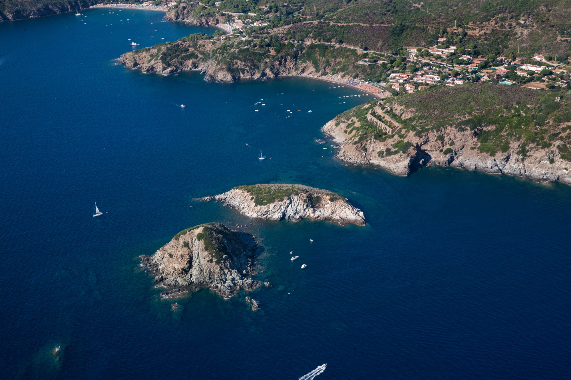 La plage vue d'en haut