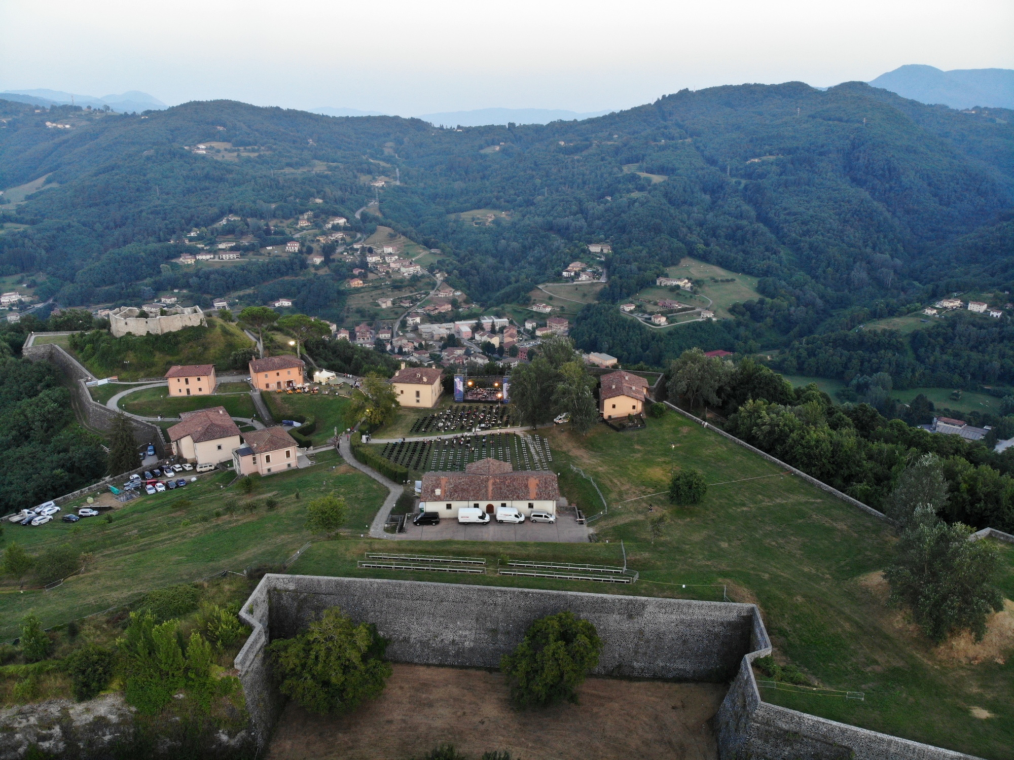 Vue de haut de la forteresse de Mont'Alfonso