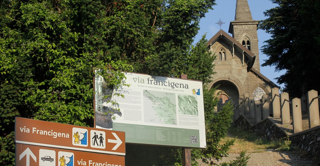 Il Passo della Cisa segna l'ingresso della Via Francigena in Toscana