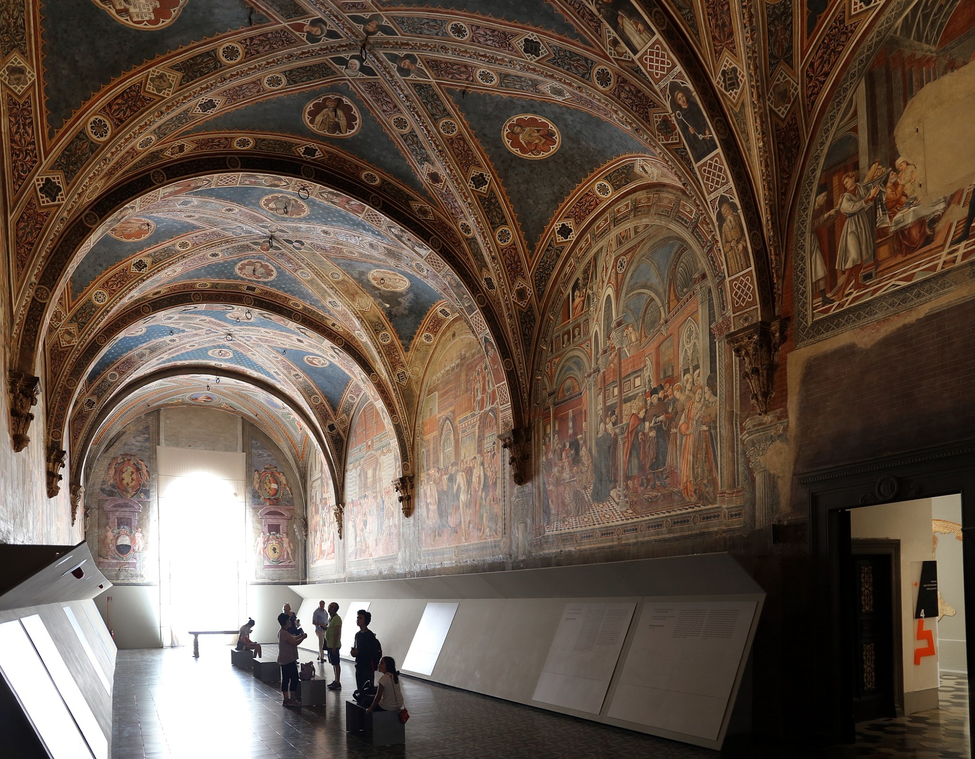 Salle du pèlerin du complexe Santa Maria della Scala à Sienne