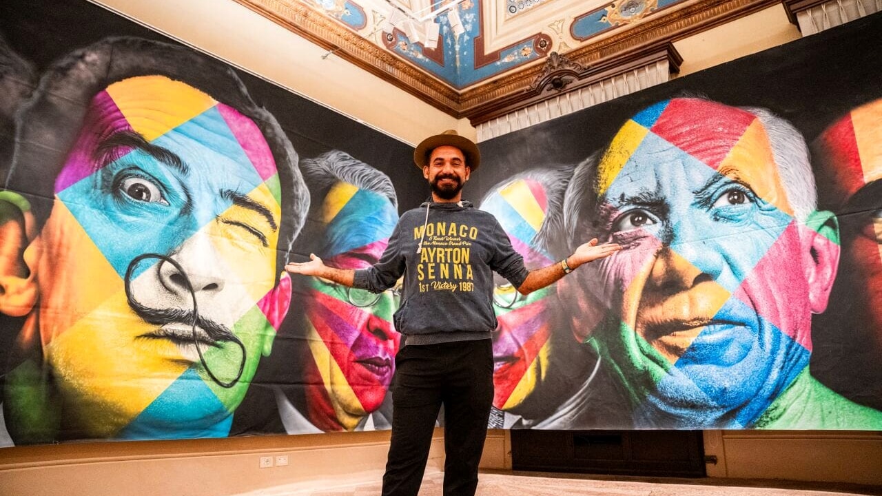 L'artiste Kobra au Palais Bleu