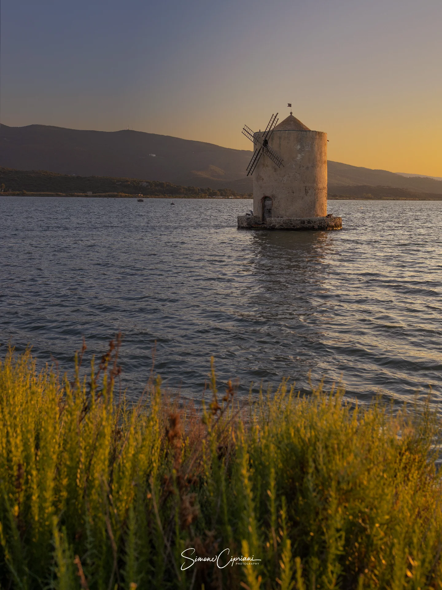 The Spanish mill at Orbetello lagoon