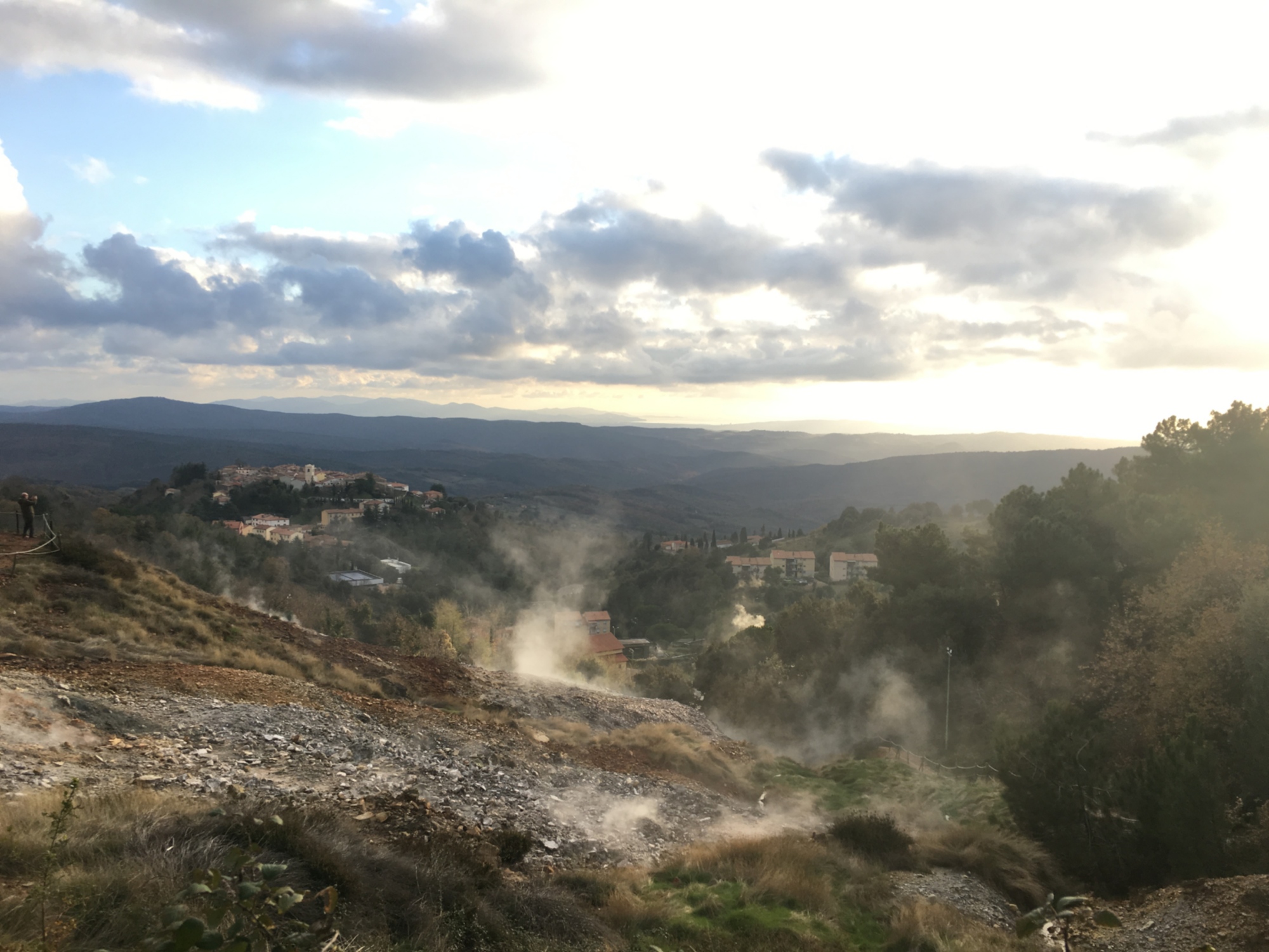 Monterotondo Marittimo, le panorama vu des Biancane