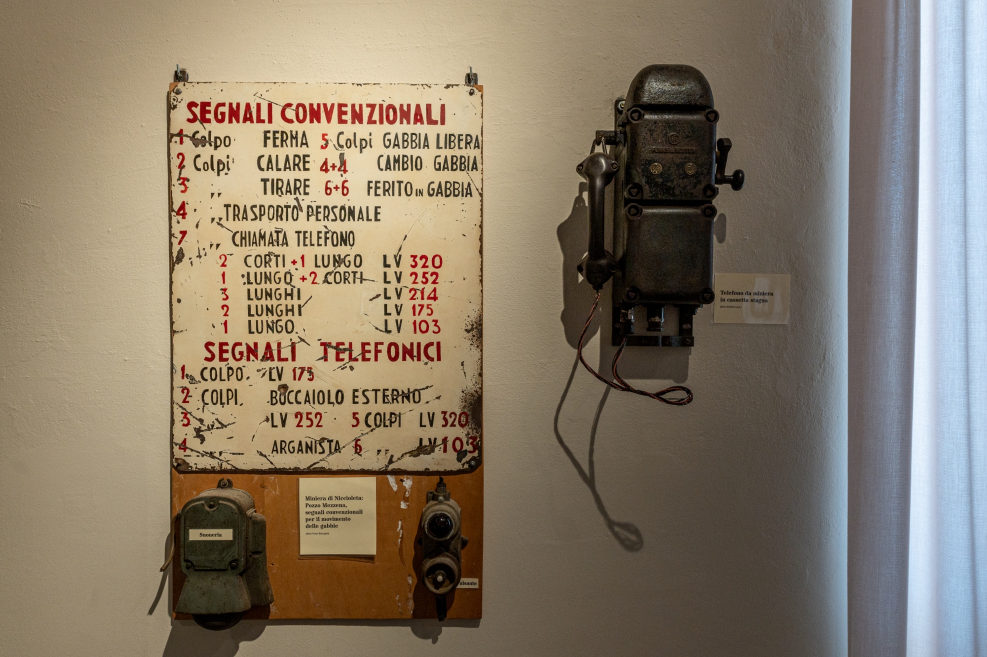 Une salle du musée de la mine