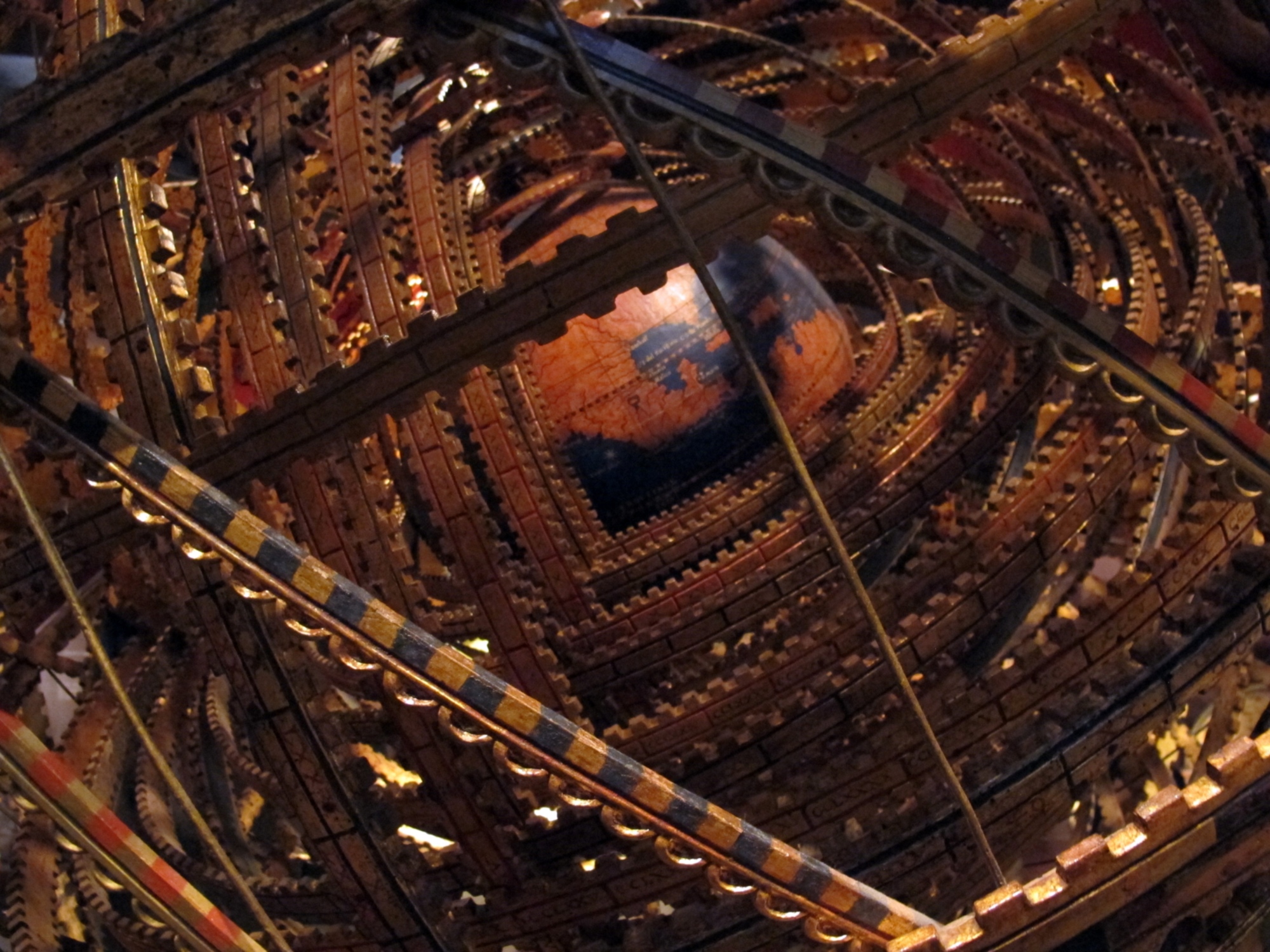 La célèbre sphère armillaire des Médicis au musée Galilée de Florence