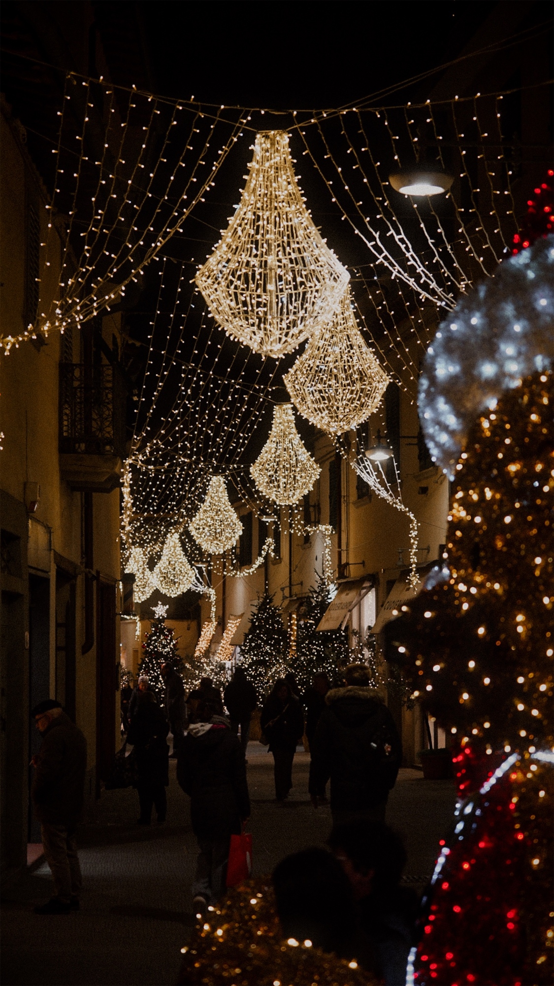 Rues illuminées de Sesto Fiorentino
