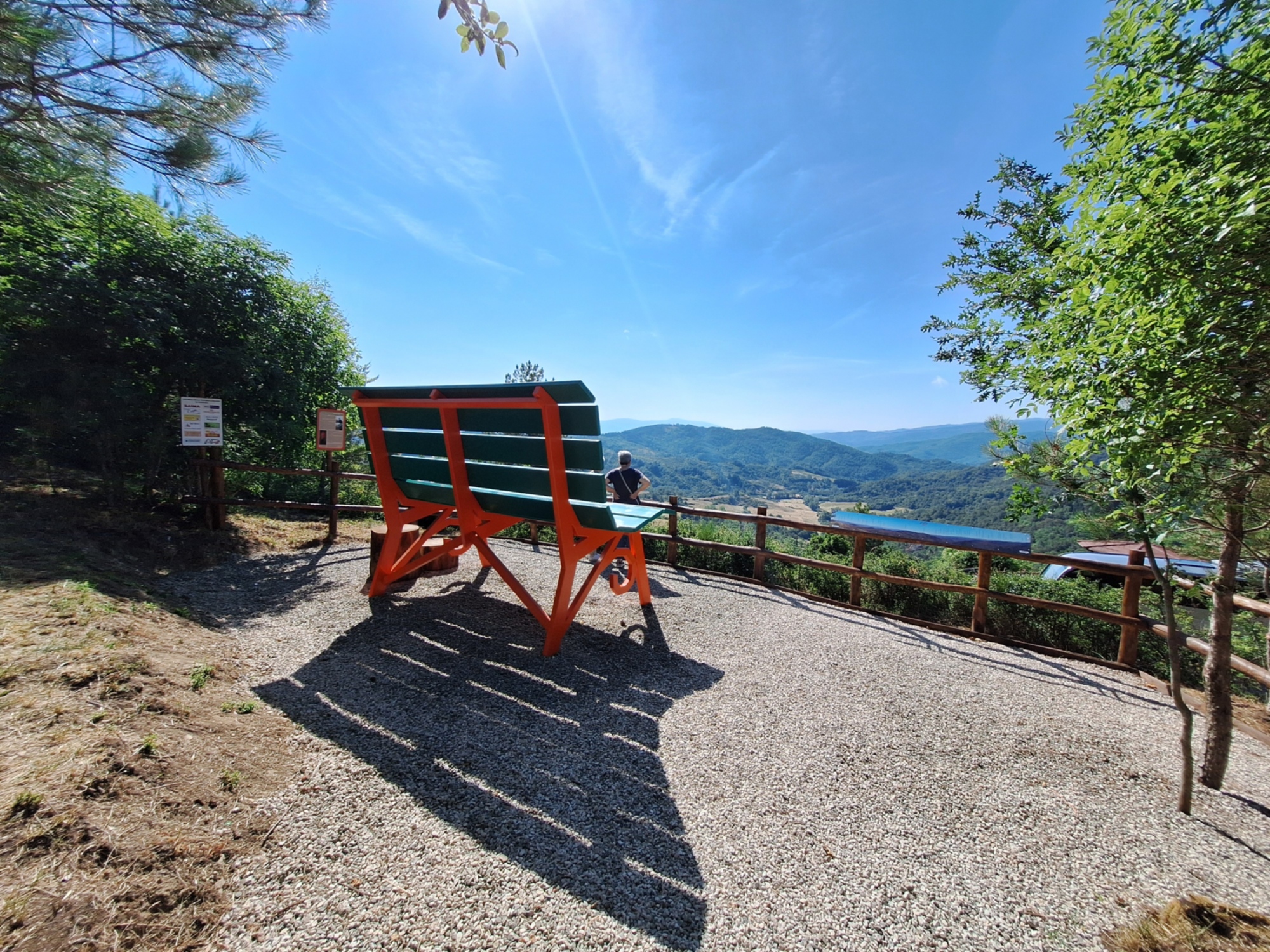 Le banc géant de Consuma